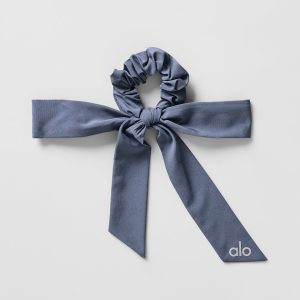 Love Knots Tie Scrunchie - Bluestone