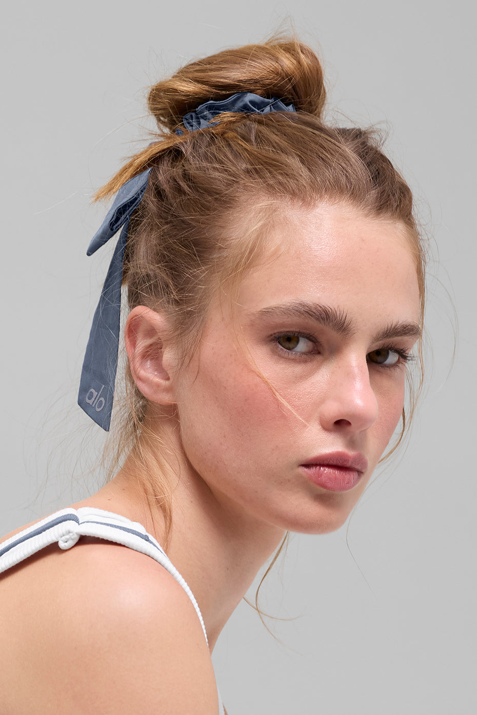 Love Knots Tie Scrunchie - Bluestone - Image 2