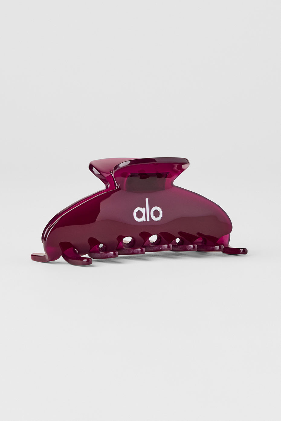 90's Claw Clip - Burgundy Clear