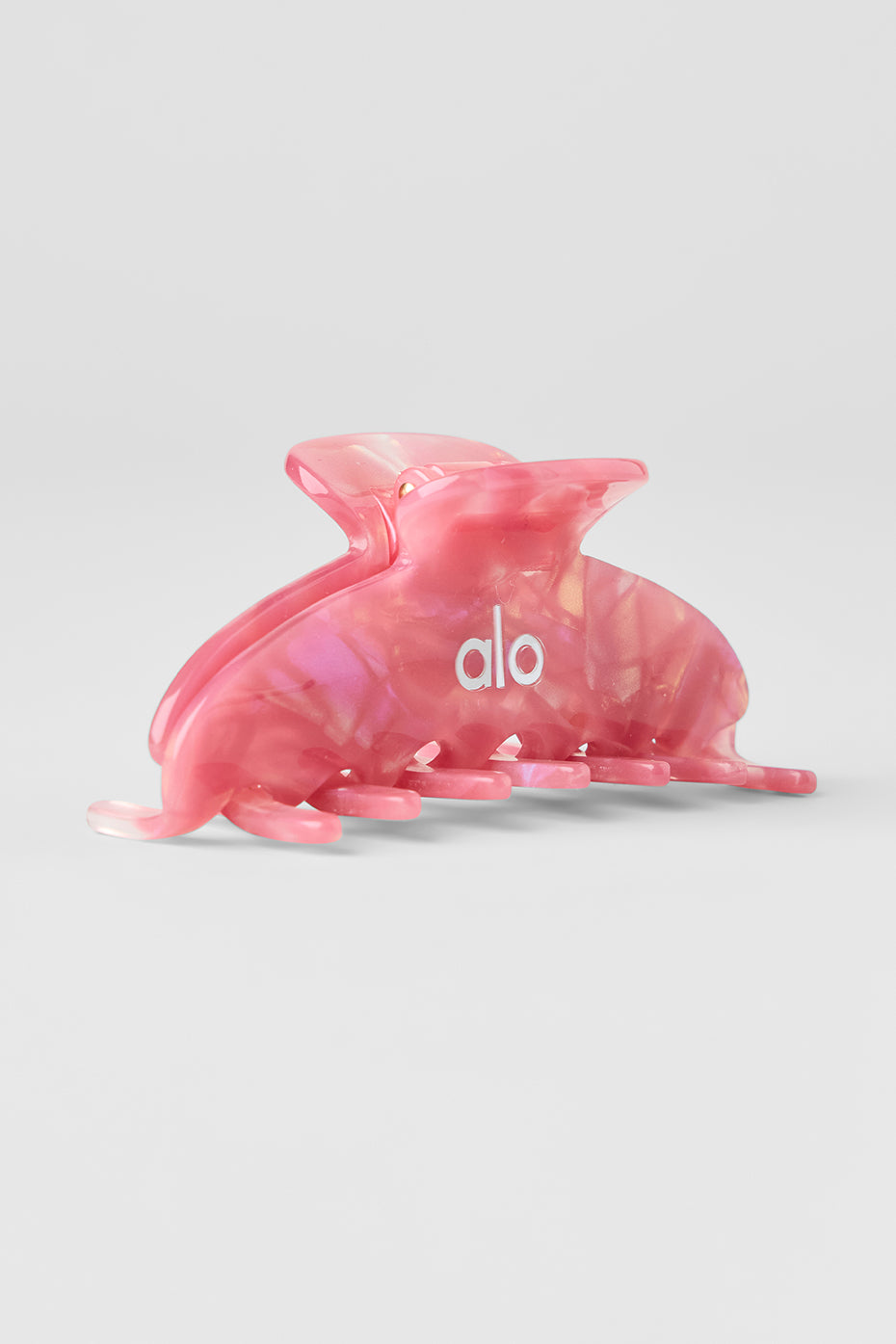 90's Claw Clip - Pink Wild Rose Pearl - Image 2