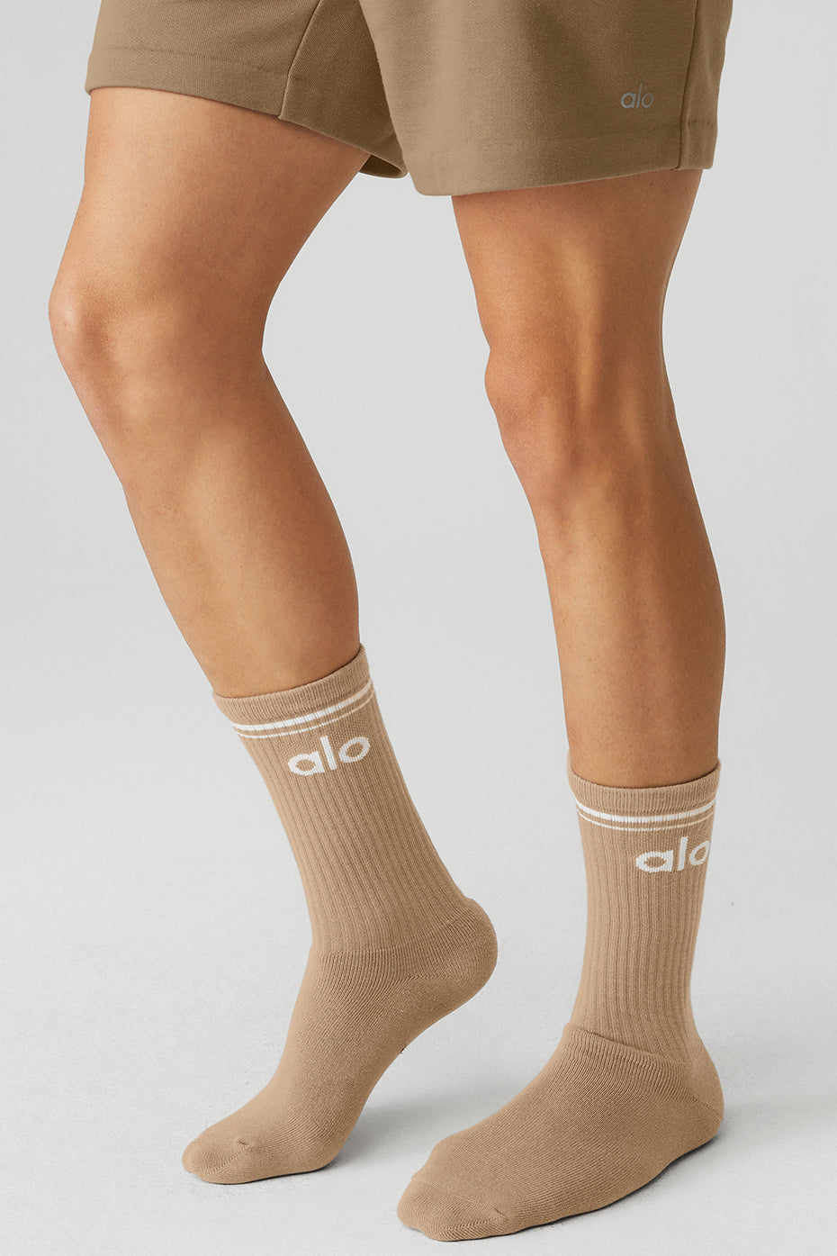 Unisex Throwback Sock - Gravel/White - Image 4
