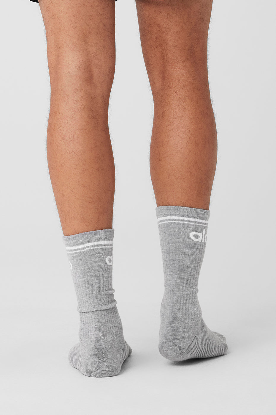 Unisex Throwback Sock - Athletic Heather Grey/White - Image 4