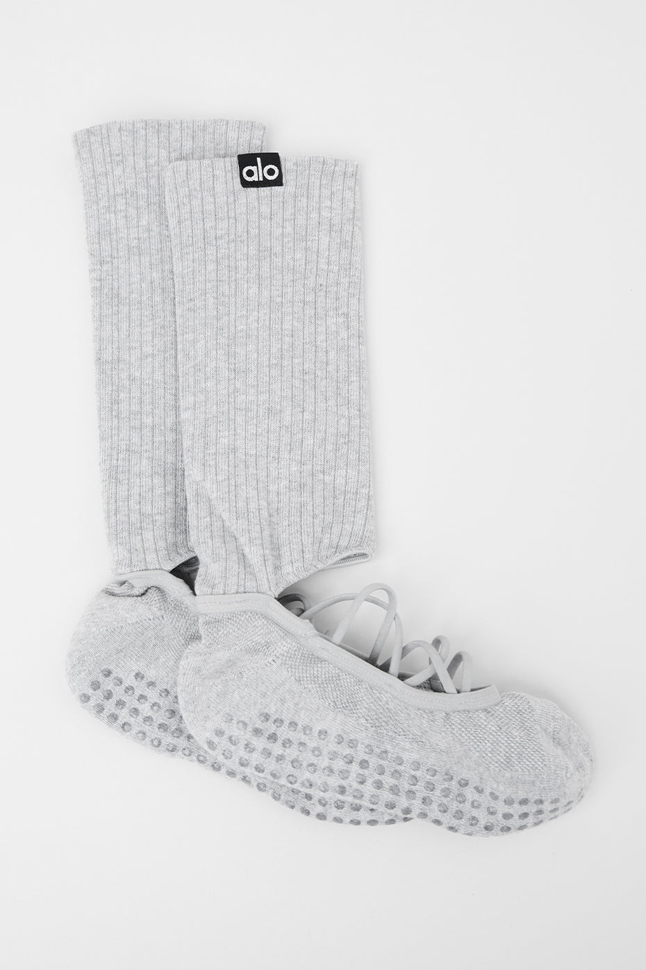 Women's Strappy Siren Grip Sock - Athletic Heather Grey - Image 2