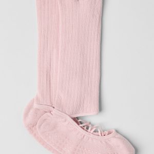 Women's Strappy Siren Grip Sock - Ballet Pink