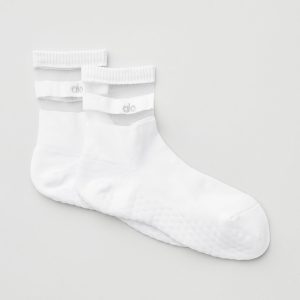 Women's Pulse Grip Sock - White