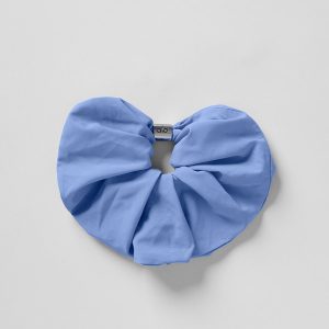 Bead It Oversized Scrunchie - Crystal Clear Blue