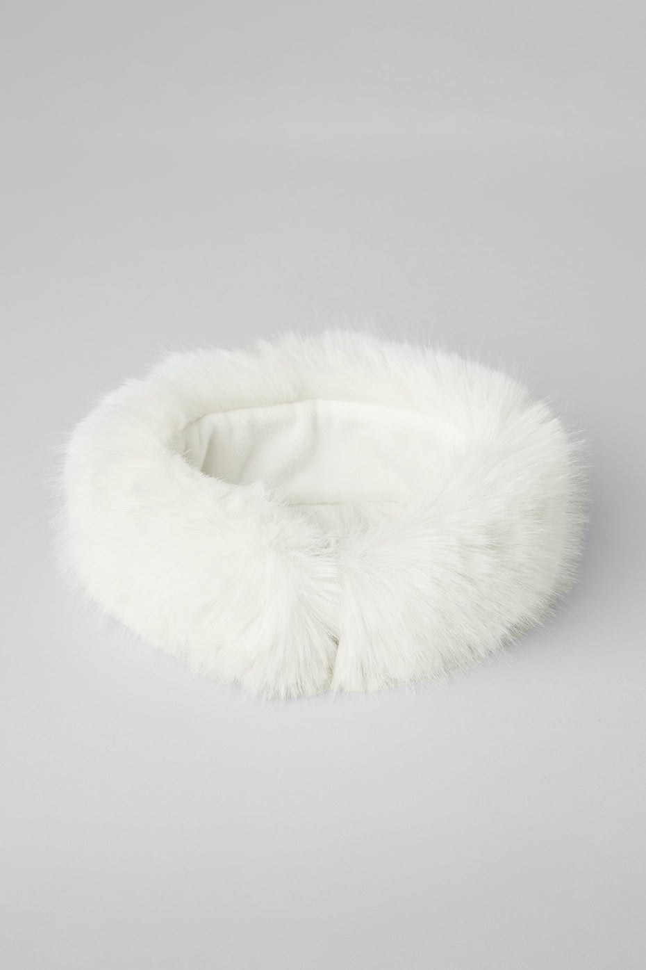 Opulent Faux Fur Wintersun Headband - Ivory - Image 3