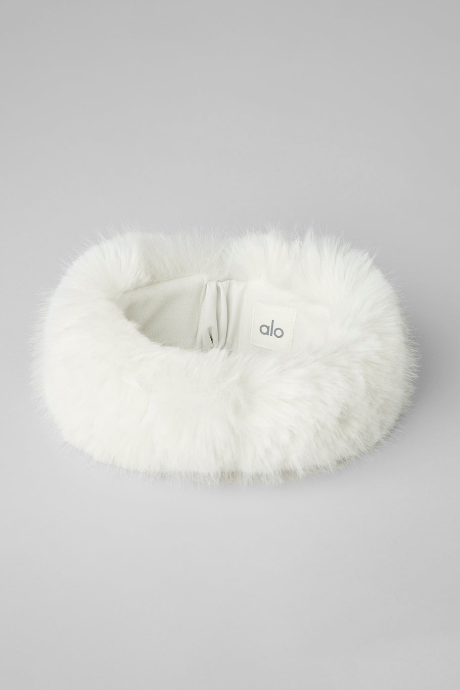 Opulent Faux Fur Wintersun Headband - Ivory - Image 2