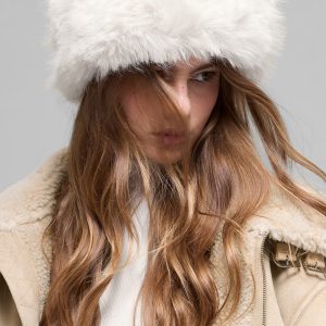 Opulent Faux Fur Wintersun Headband - Ivory
