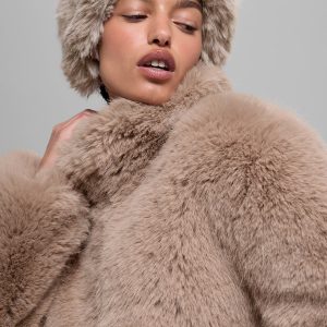 Opulent Faux Fur Wintersun Headband - Oat
