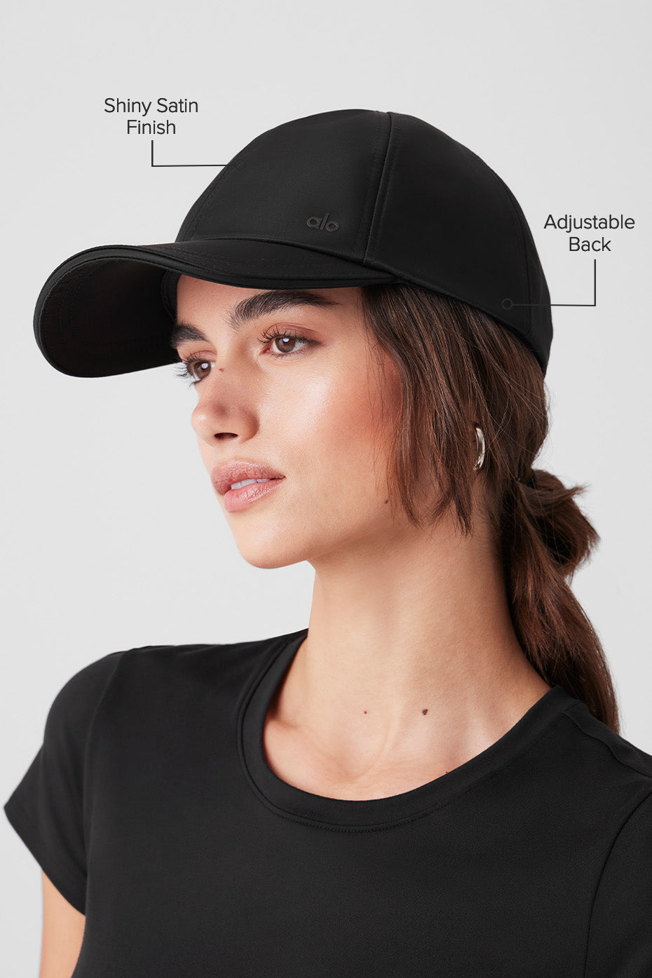 Satin Off-Duty Cap - Black - Image 3