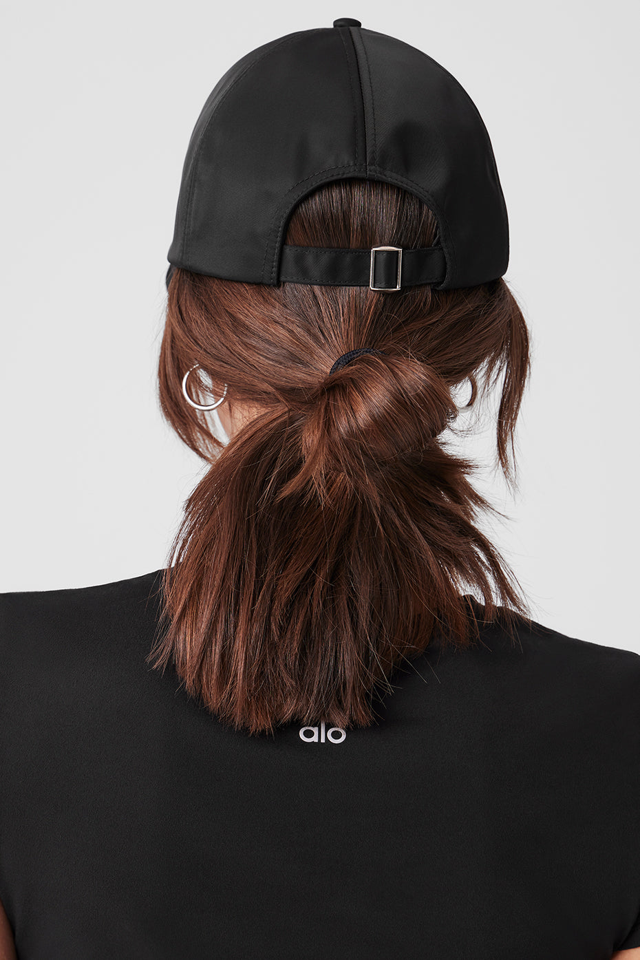 Satin Off-Duty Cap - Black - Image 6