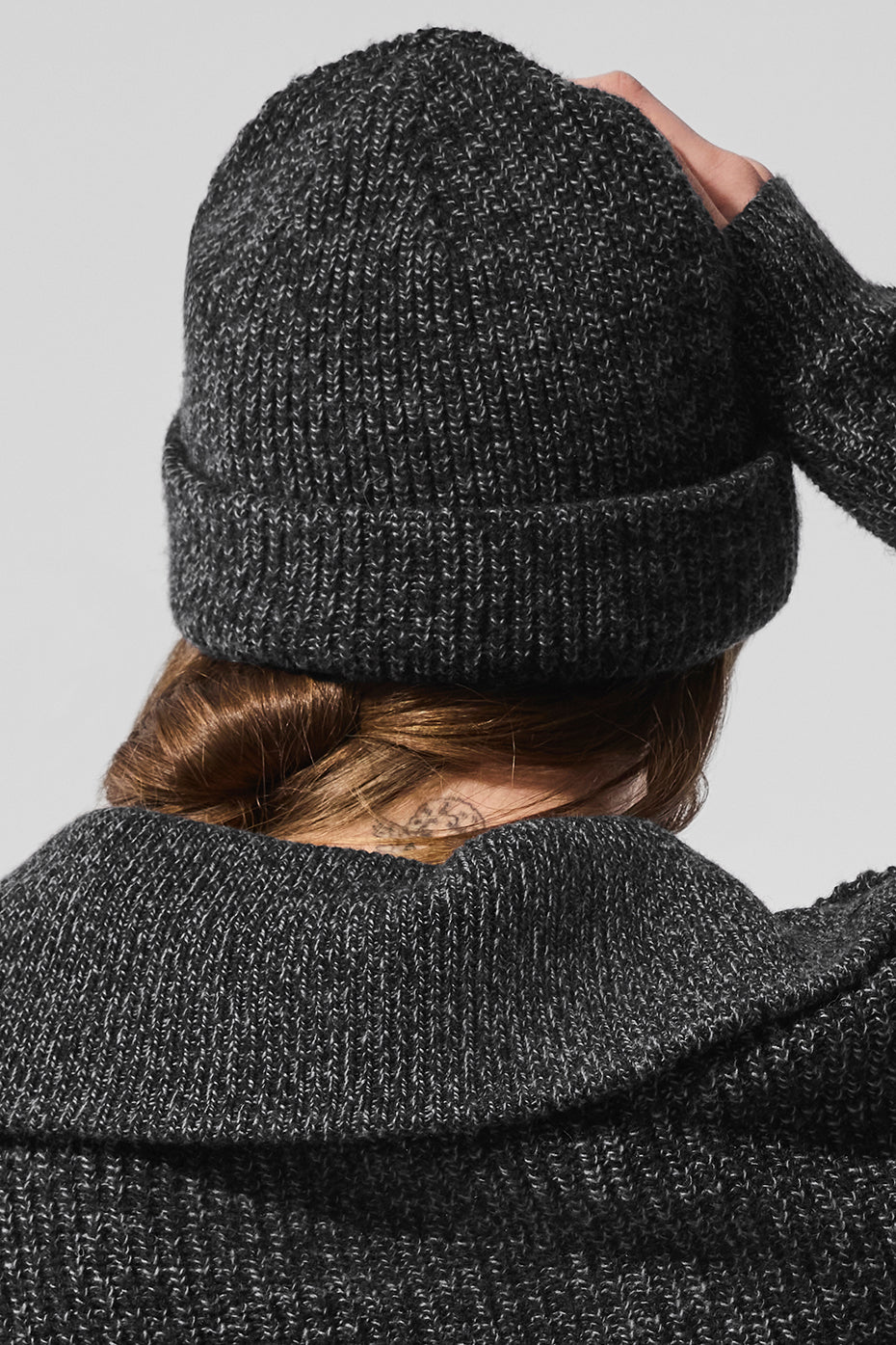 Marl Beanie - Black Marl - Image 4