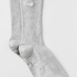 Unisex Half-Crew Understated Sock - Athletic Heather Grey