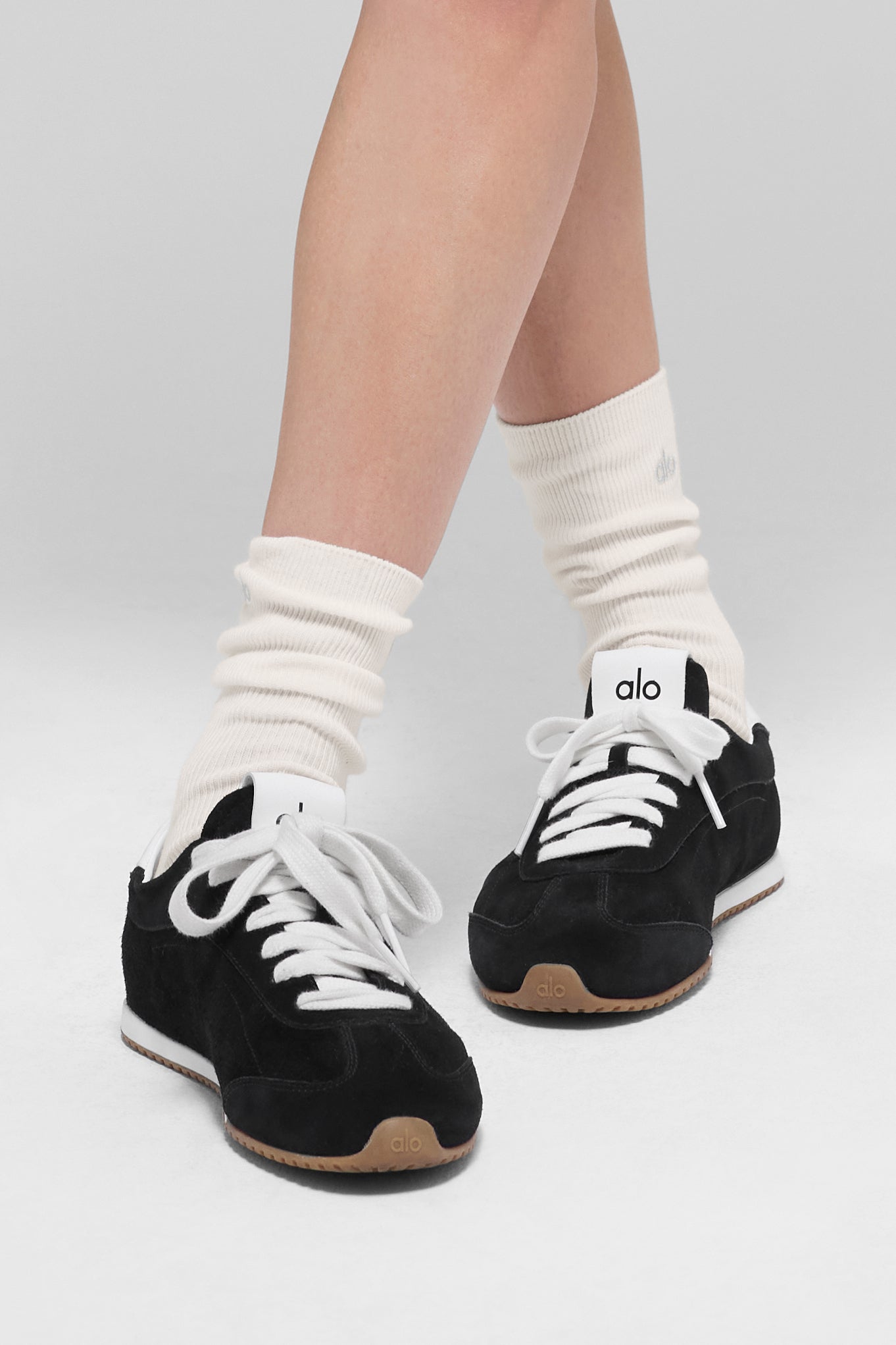 Unisex Half-Crew Understated Sock - Ivory - Image 2