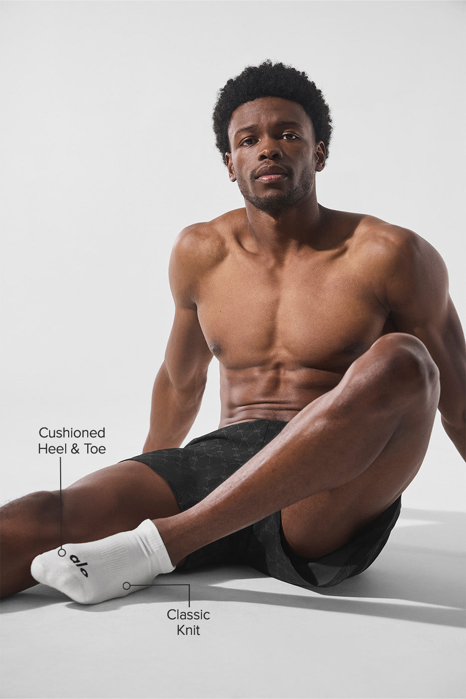 Unisex Street Sock - Black/White - Image 2