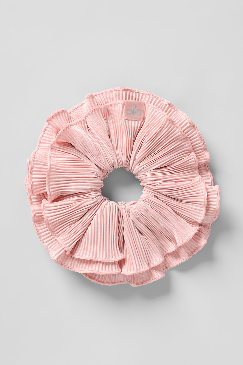 Micro Plisse Oversize Scrunchie - Pink Quartz
