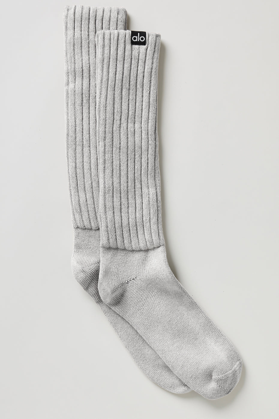 Unisex Washed Scrunch Sock - Hazy Grey Wash