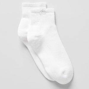 Quarter Crew Street Sock - White