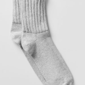 Unisex Half-Crew Scrunch Sock - Athletic Heather Grey