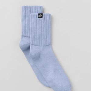 Unisex Half-Crew Scrunch Sock - Winter Frost