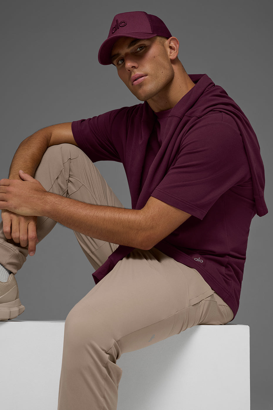 Double Take Short Sleeve - Burgundy - Image 5