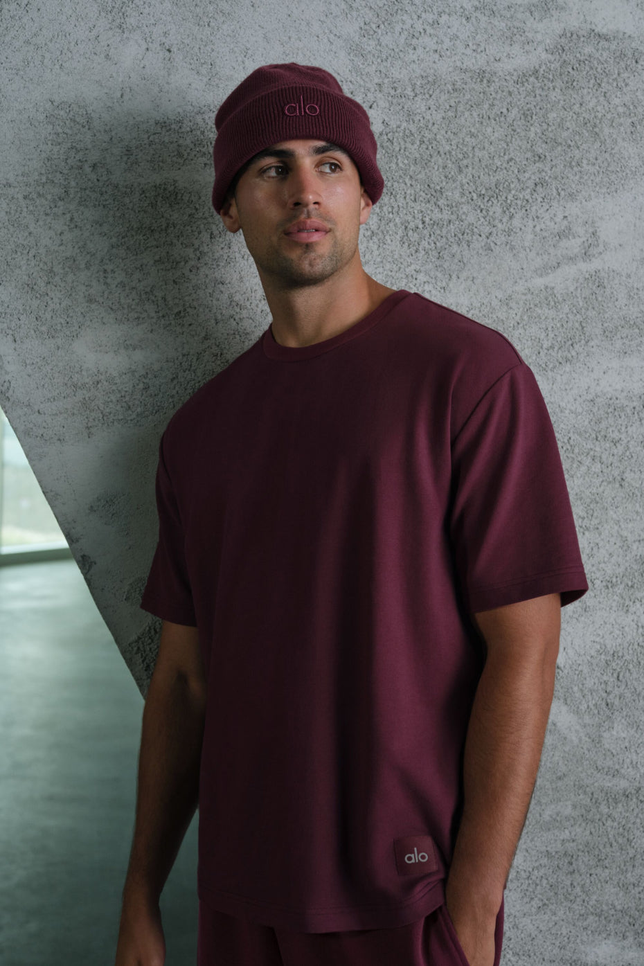 Double Take Short Sleeve - Burgundy