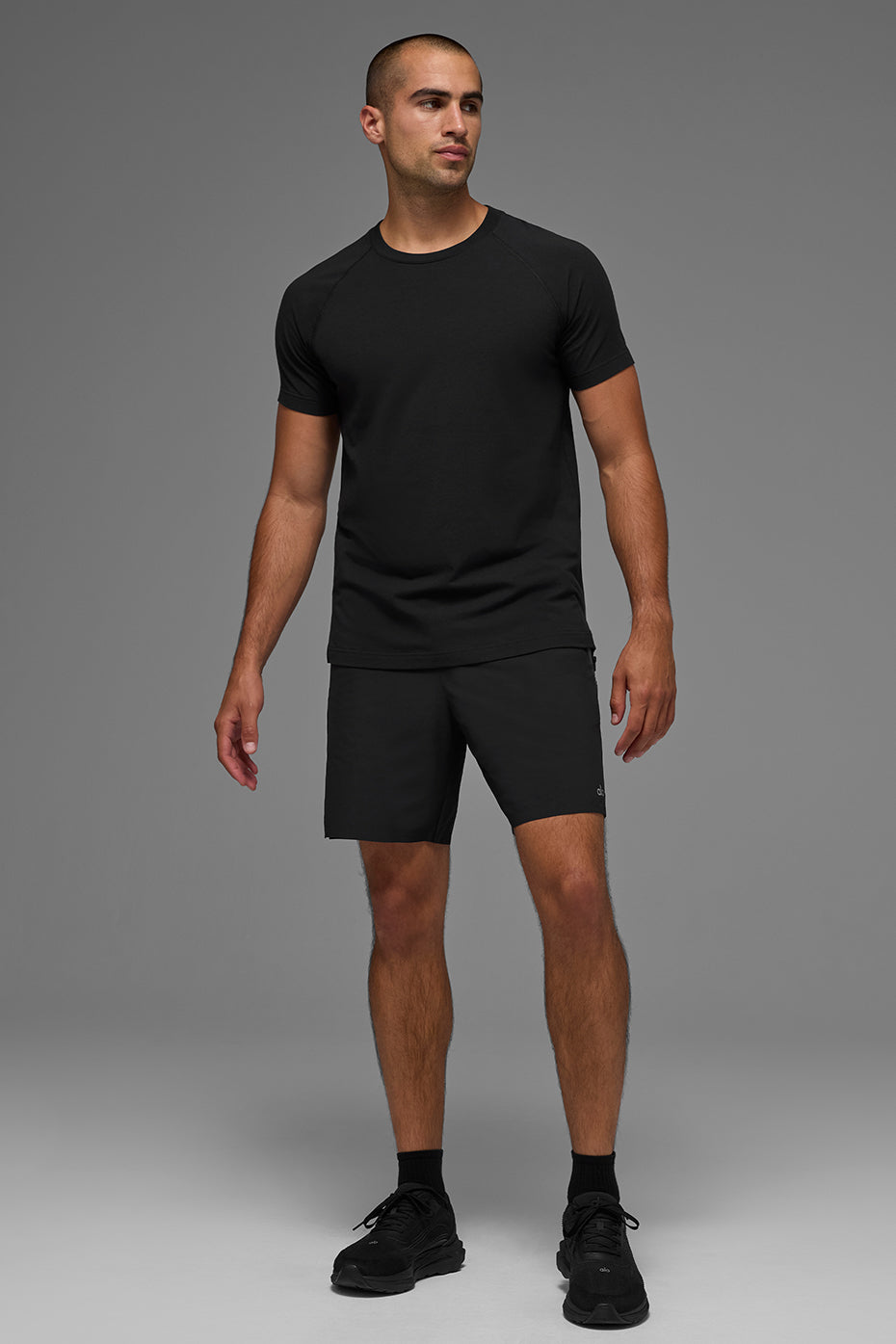 ALO Vapor Crewneck Short Sleeve - Black - Image 6