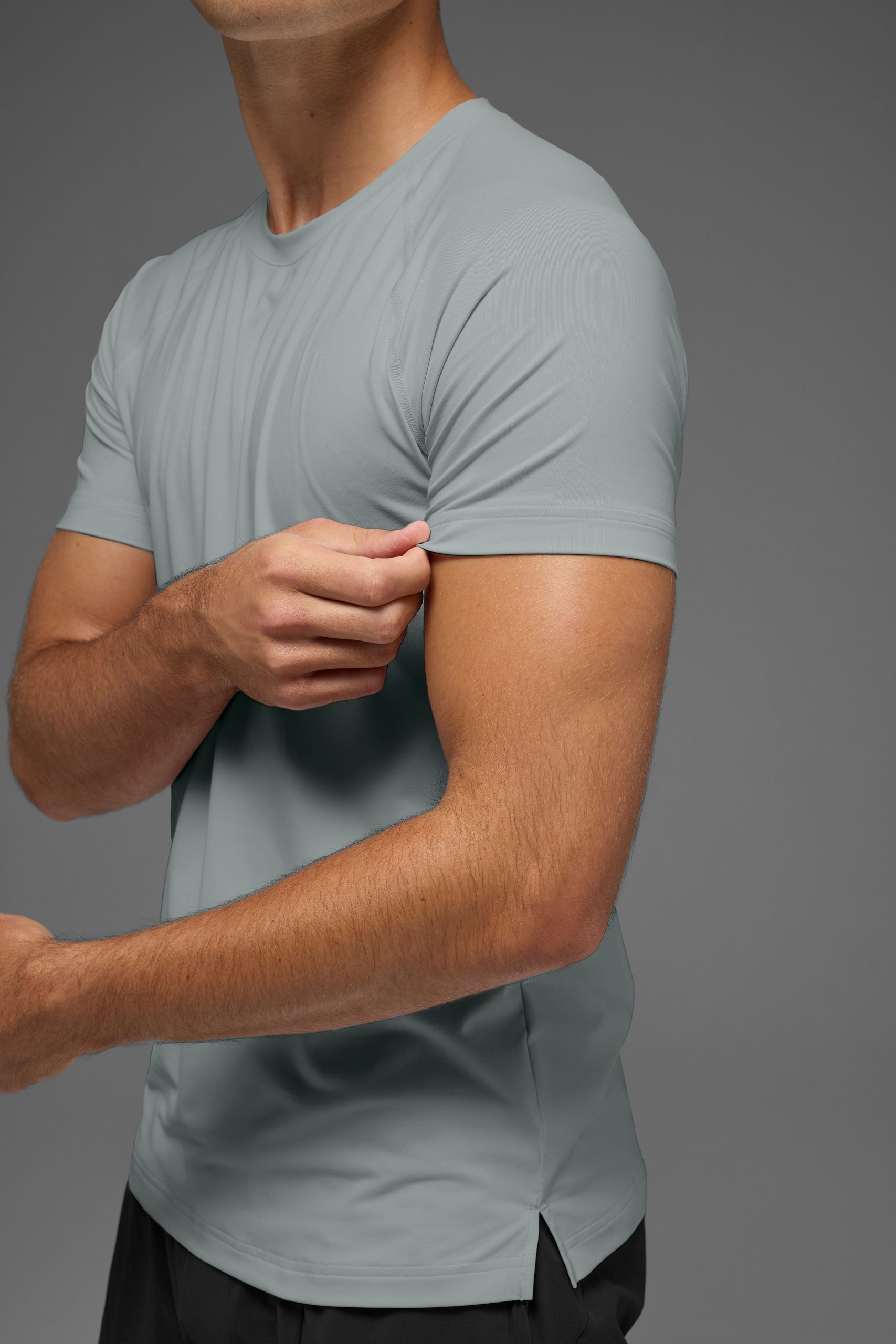 Idol Crewneck Short Sleeve - Lunar Grey - Image 4