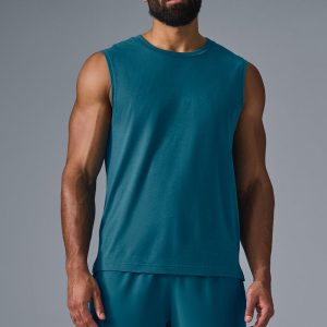 The Triumph Muscle Tank - Oceanic Teal