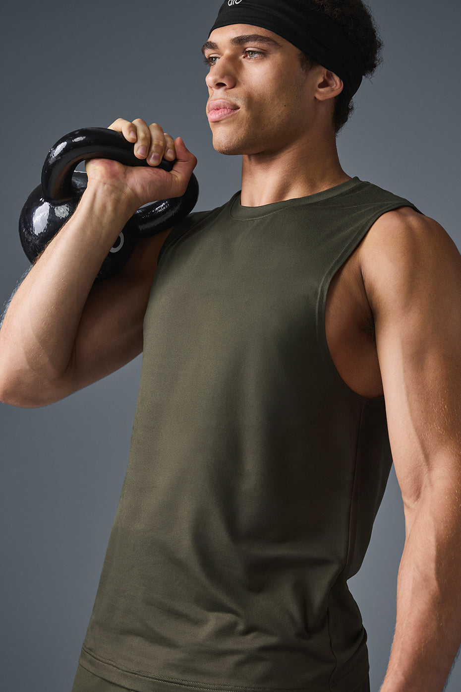 Conquer Muscle Tank - Stealth Green - Image 4