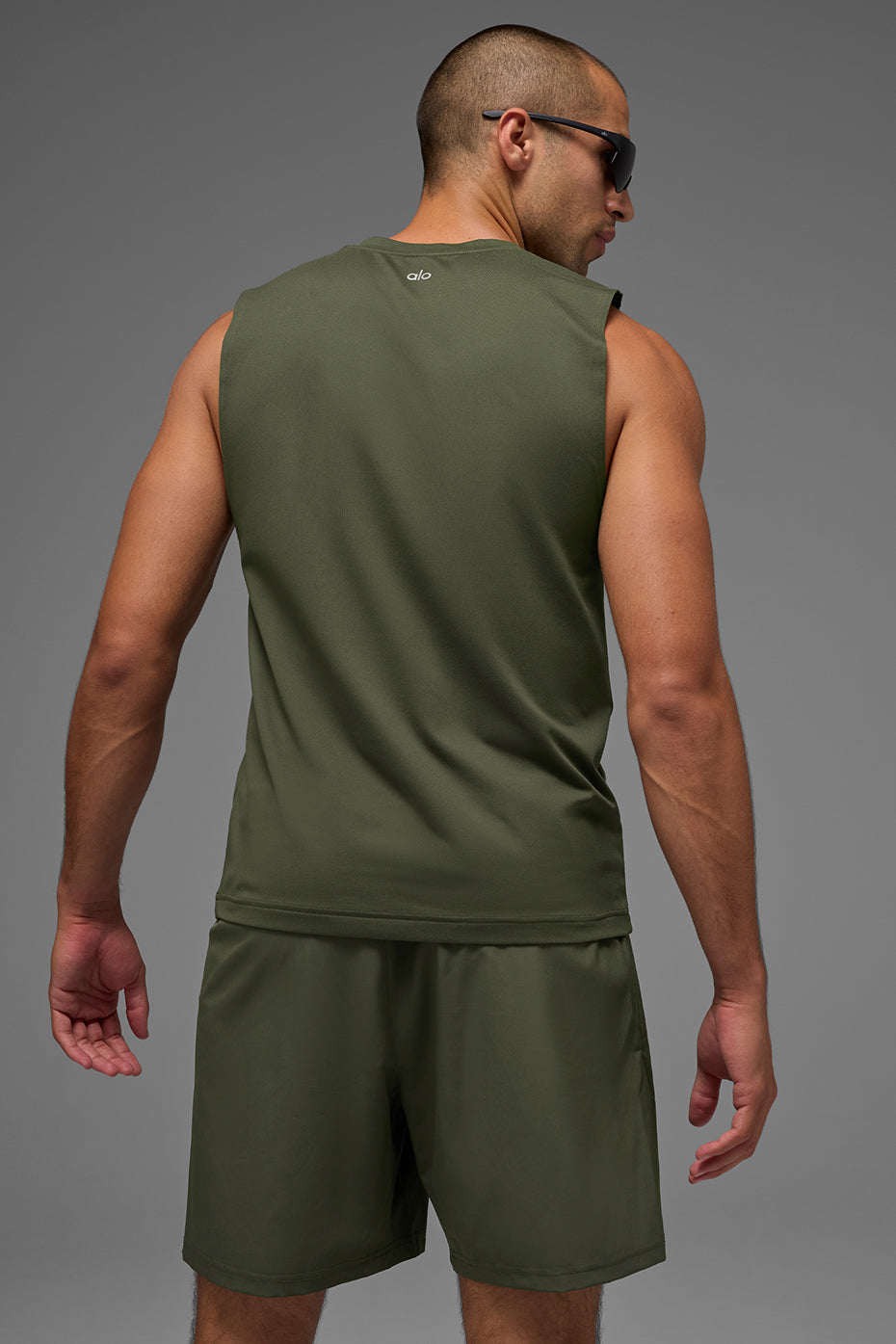 Conquer Muscle Tank - Green Olive - Image 3