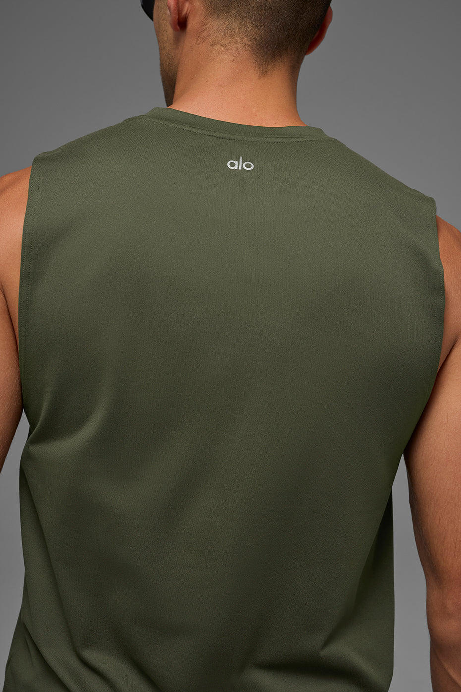 Conquer Muscle Tank - Green Olive - Image 2