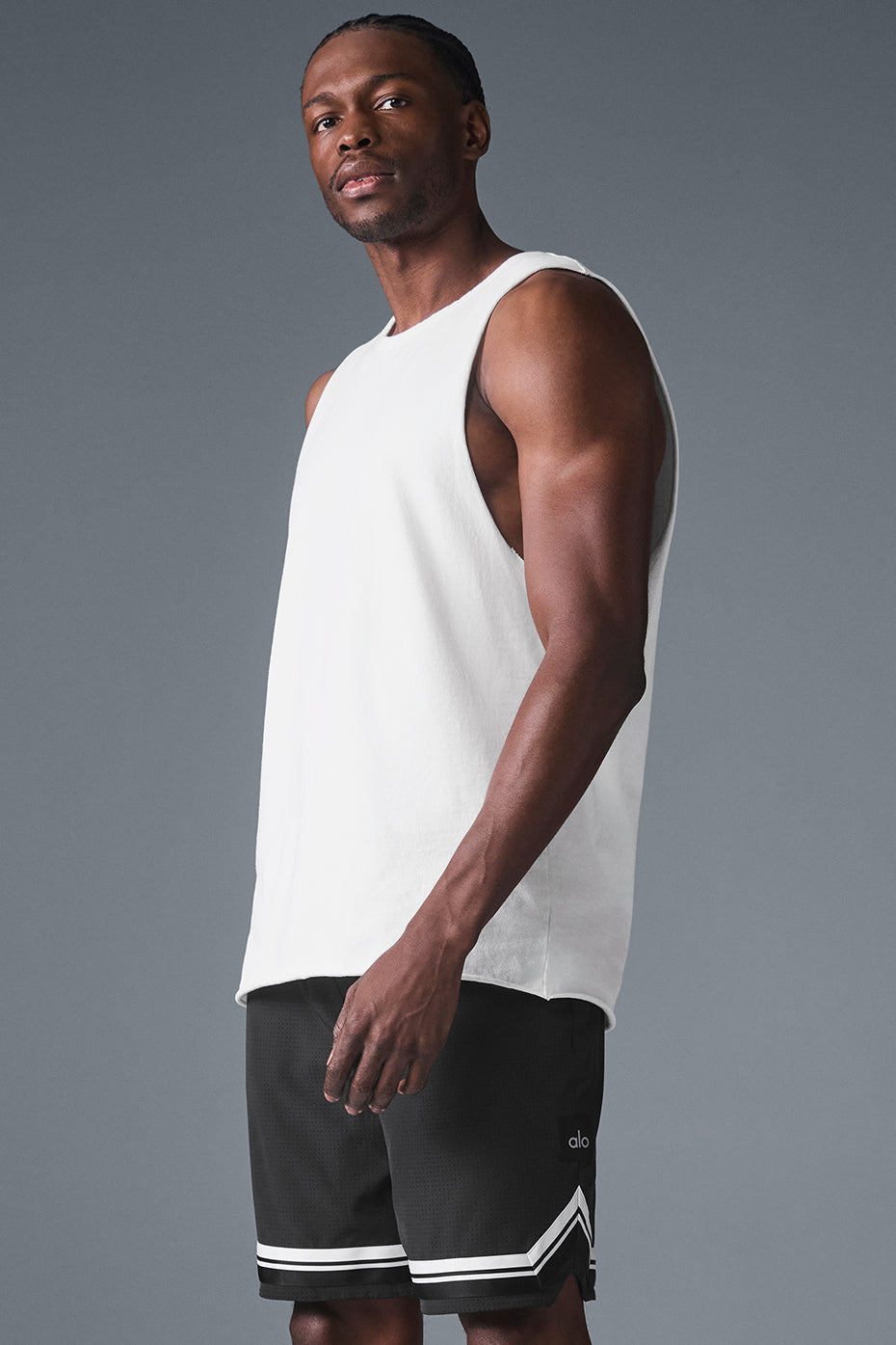 Society Raw Edge Tank - White - Image 3