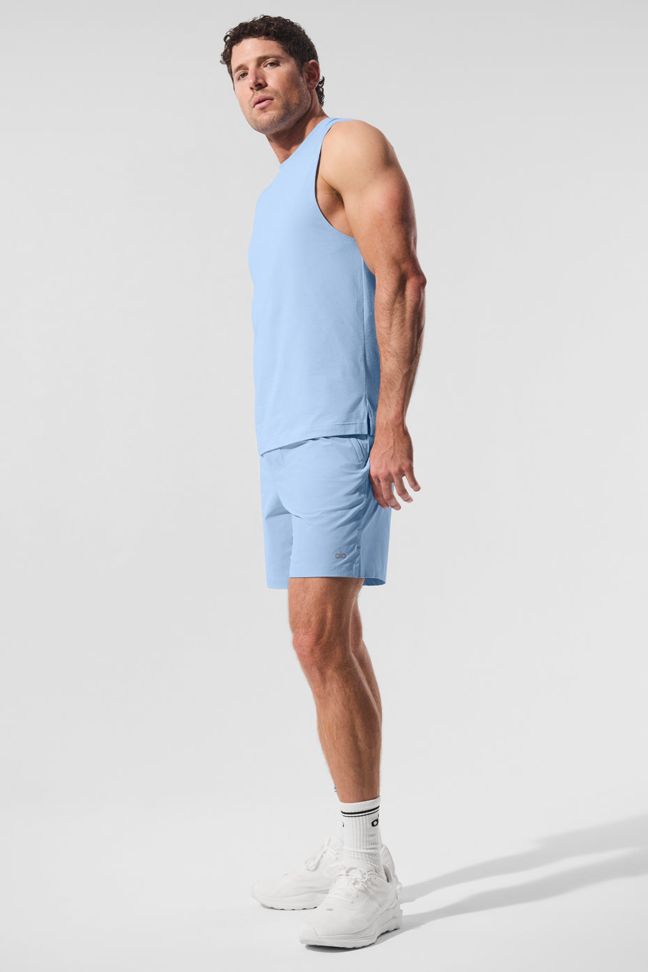 ALO Vapor Muscle Tank - Seashell Blue - Image 4