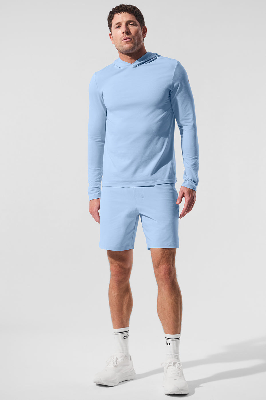 Conquer Reform Long Sleeve With Hood - Seashell Blue - Image 5