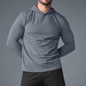 Conquer Reform Long Sleeve With Hood - Steel Grey