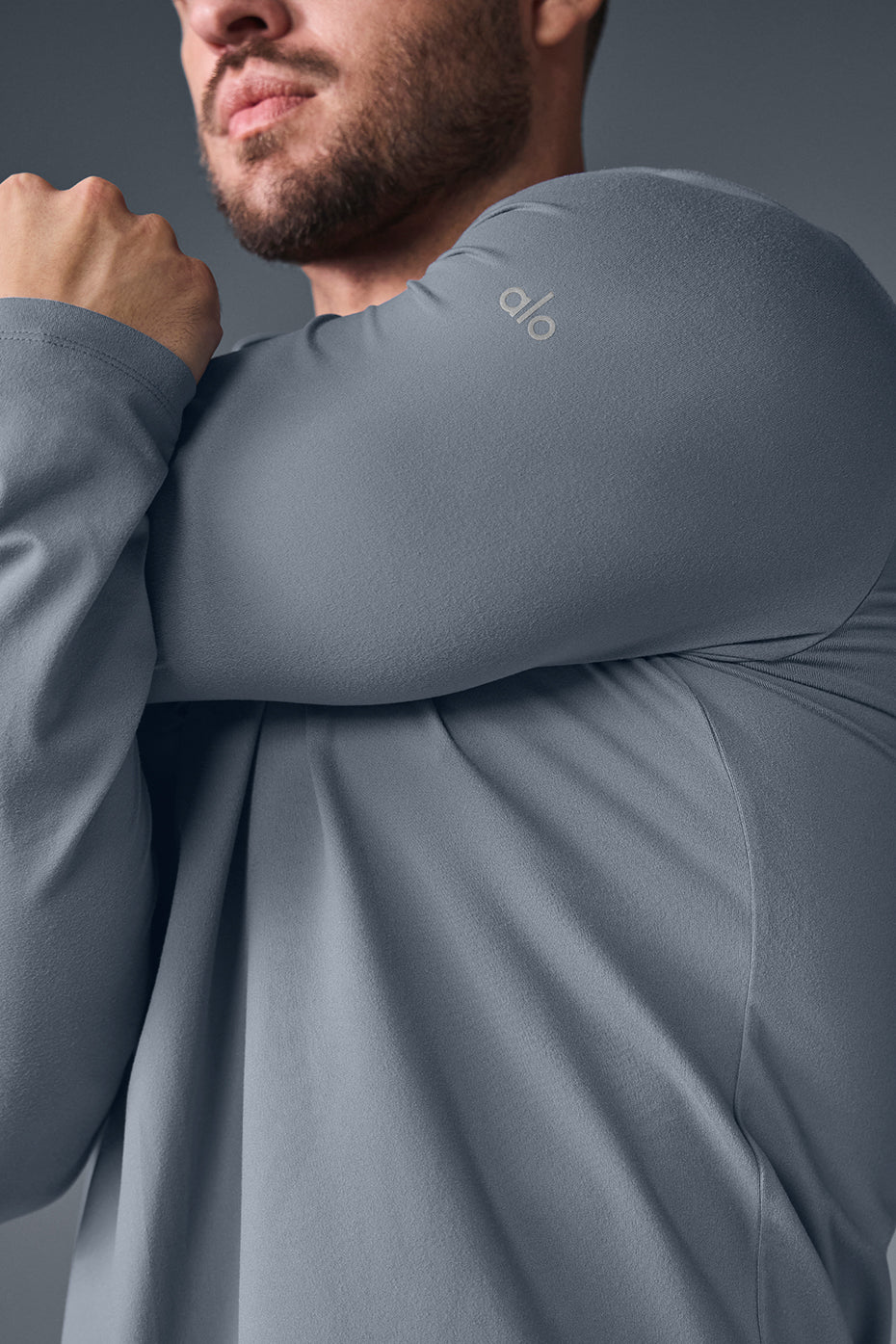 Conquer Reform Long Sleeve With Hood - Steel Grey - Image 4