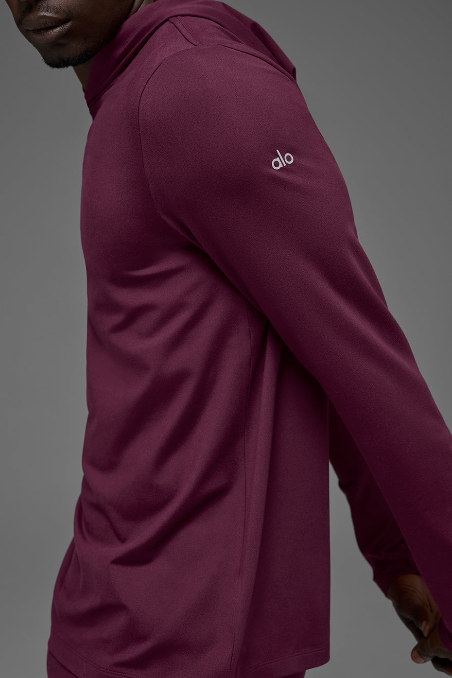 Conquer Reform Long Sleeve With Hood - Burgundy - Image 2