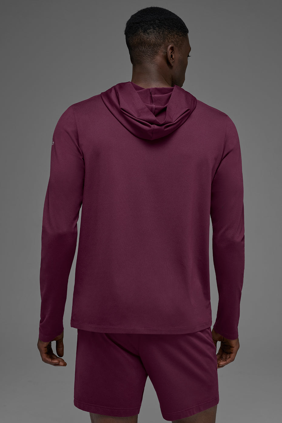 Conquer Reform Long Sleeve With Hood - Burgundy - Image 3