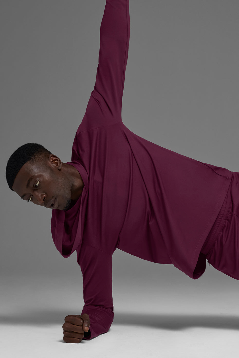 Conquer Reform Long Sleeve With Hood - Burgundy - Image 5