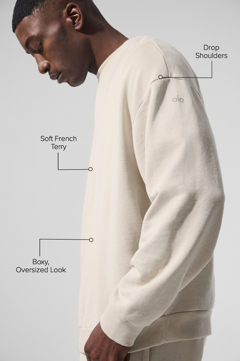 Chill Crew Neck Pullover - Bone - Image 2