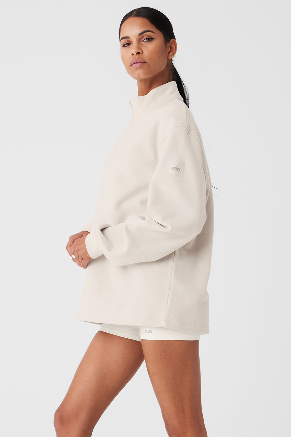 Renown Heavy Weight 1/4 Zip - Bone - Image 3