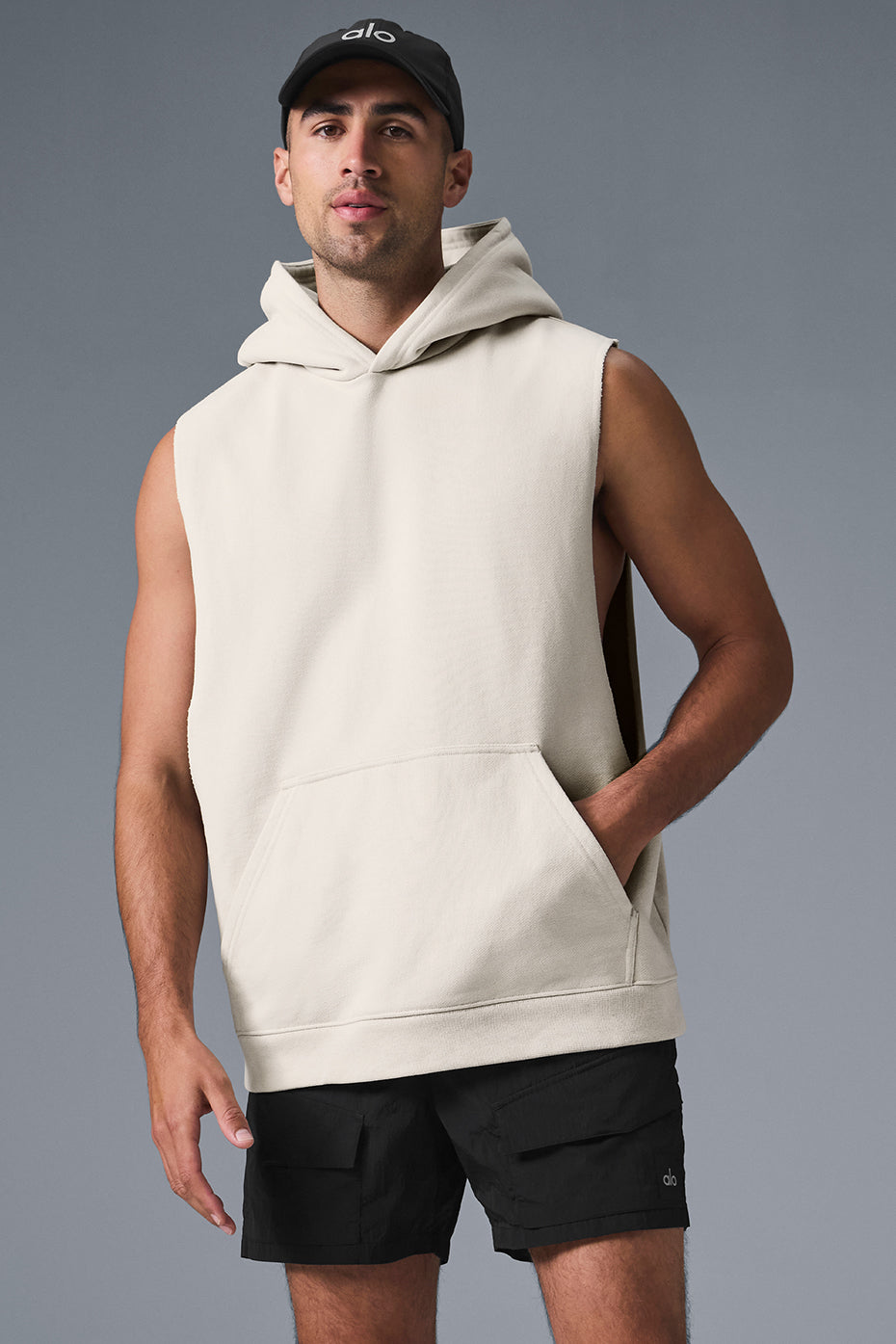 Renown Sleeveless Hoodie - Bone