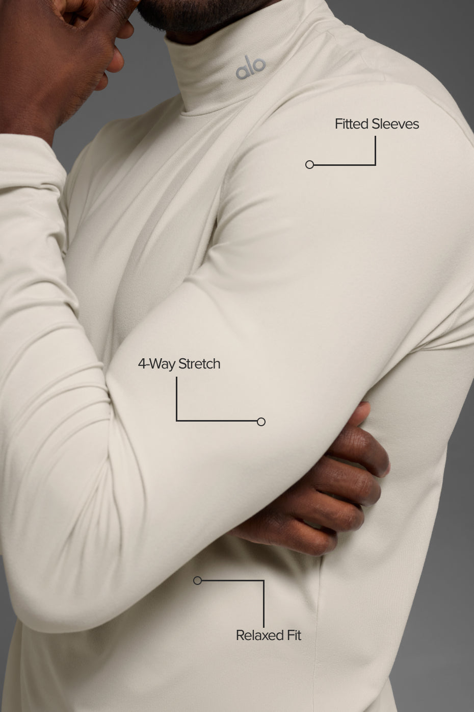 Conquer Reform Mock Neck Long Sleeve - Bone - Image 2