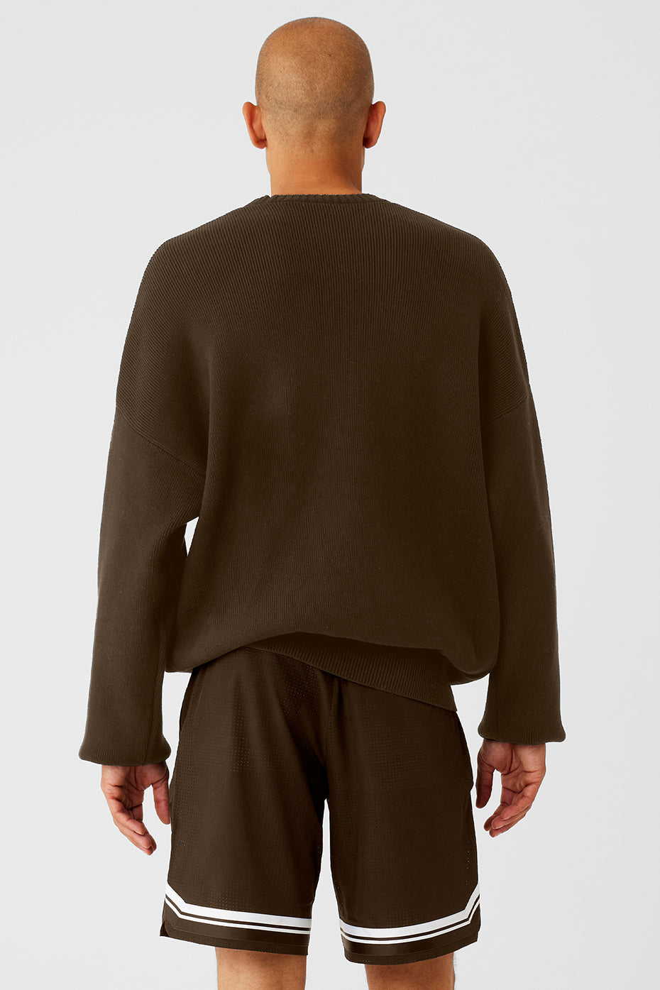 Scholar Crew Neck Sweater - Espresso - Image 2