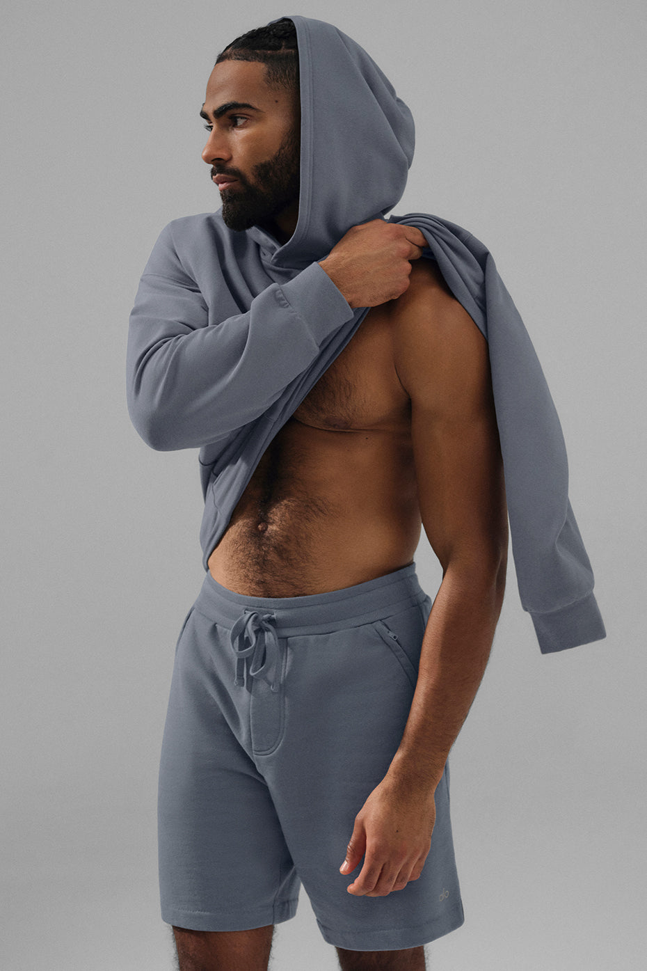 Double Take Hoodie - Steel Grey - Image 5