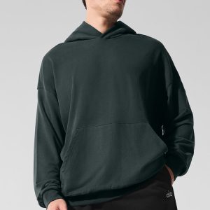 Double Take Hoodie - Charcoal Green