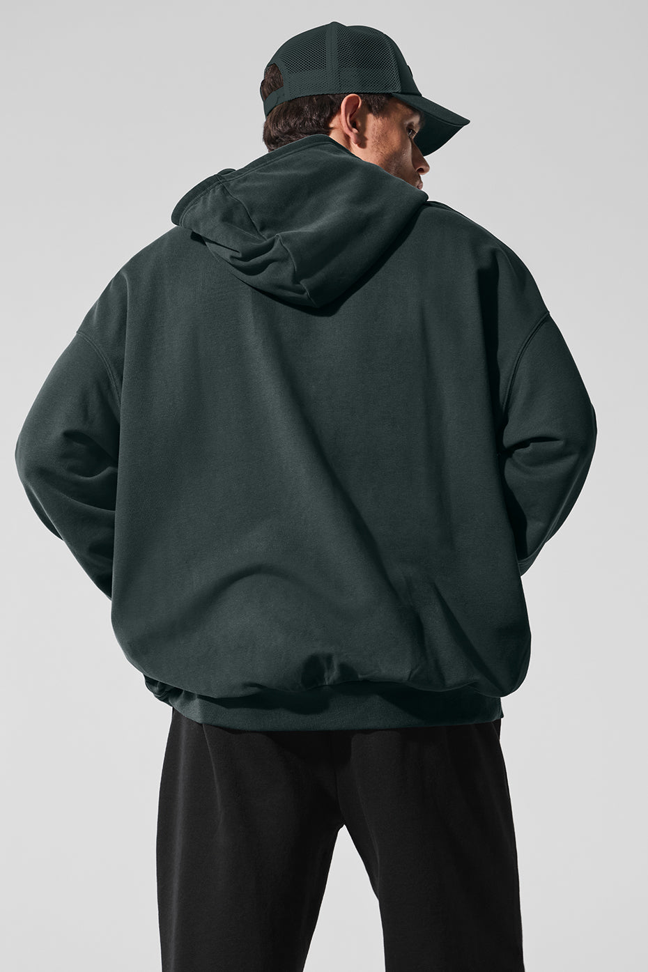 Double Take Hoodie - Charcoal Green - Image 2