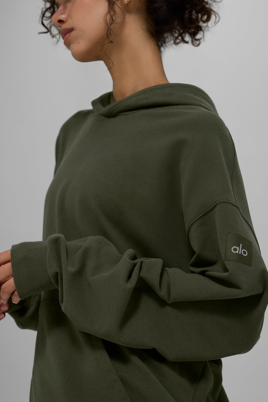 Double Take Hoodie - Green Olive - Image 2